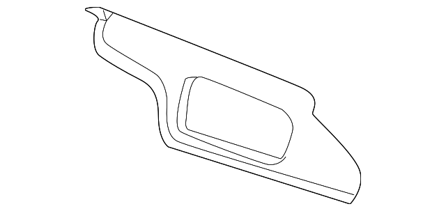 2W6Z7604104AAA Деталь SUNVISOR, RIGHT