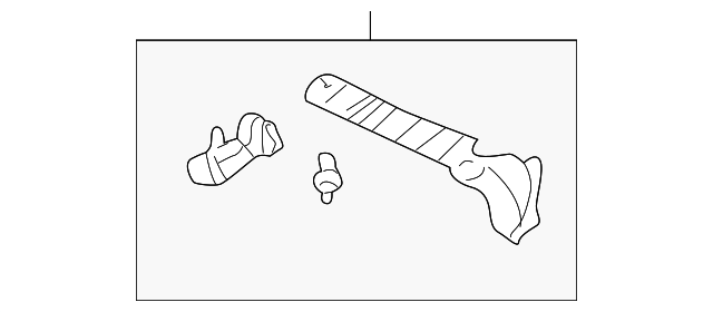1W6Z7604133BAA Деталь SUNVISOR RETAINER, LEFT