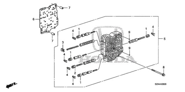 AT Secondary Body for 2010 Honda Pilot #0