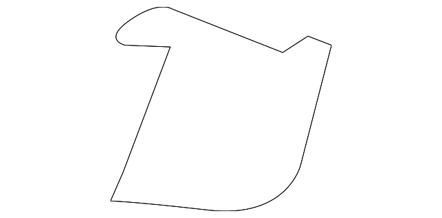 T2R1426PVJ Деталь REAR PILLAR TRIM, RIGHT