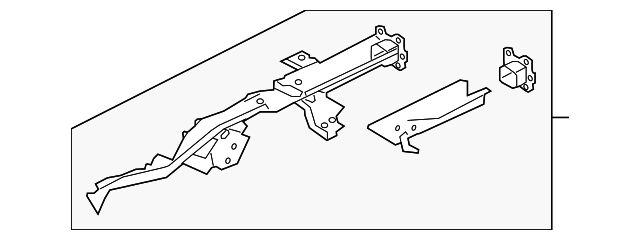 T2H4117 Деталь REAR RAIL ASSY, LEFT
