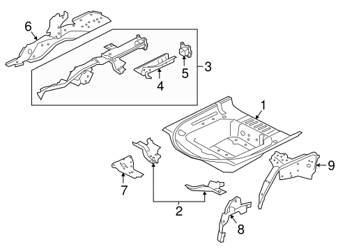 XF REAR FLOOR & RAILS
