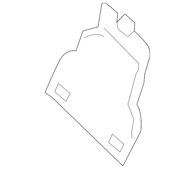 BK3Z-99611C04-AA Деталь INNER COVER, RIGHT
