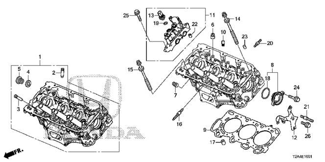 ENGINE/FRONT CYLINDER HEAD (V6) for 2013 Honda ACCORD SEDAN #1