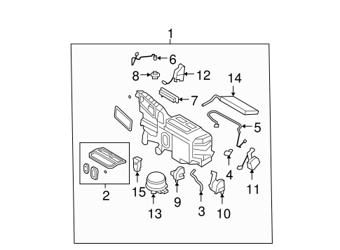 HVAC/Evaporator Components for 2010 Ford Edge #1