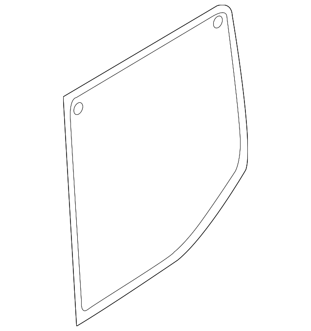 EK4Z-6129701-D Деталь REAR GLASS, LEFT
