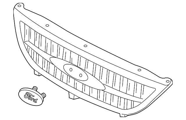 3F2Z-8200-AA Деталь GRILLE ASSY