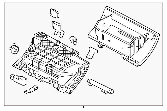 T2H4254SBK GLOVE BOX ASSY