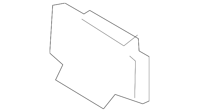 T2H6969 GLOVE BOX FRAME UPPER BRACKET, RIGHT