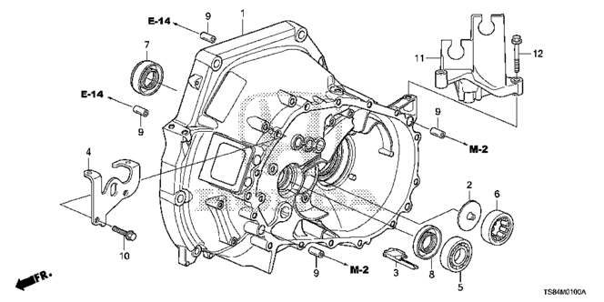 TRANSMISSION - MANUAL/MT CLUTCH CASE (1.8L) for 2013 Honda CIVIC COUPE #1