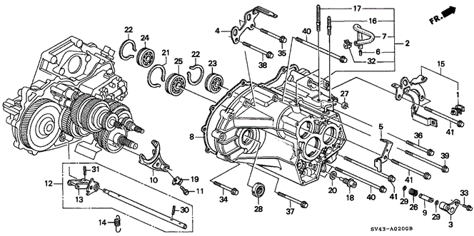TRANSMISSION - AUTOMATIC/AT TRANSMISSION HOUSING for 1995 Honda ACCORD SEDAN #1