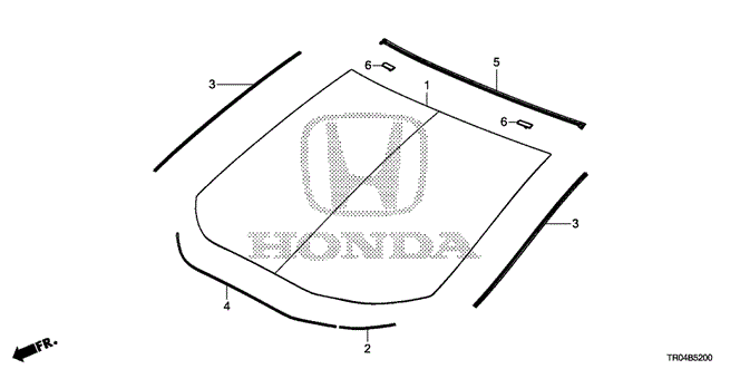 BODY / AIR CONDITIONING/FRONT WINDSHIELD for 2012 Honda CIVIC SEDAN #1