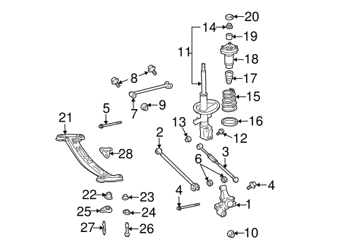 REAR SUSPENSION/REAR SUSPENSION for 2003 Toyota Camry #1