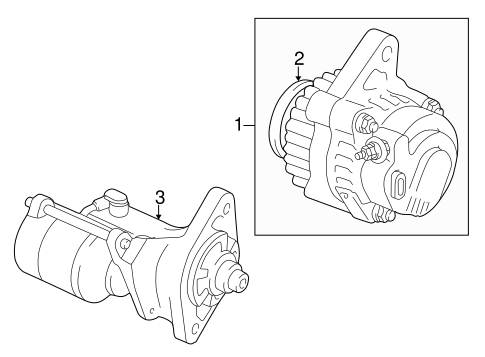 ELECTRICAL/ALTERNATOR for 2002 Toyota Corolla #1