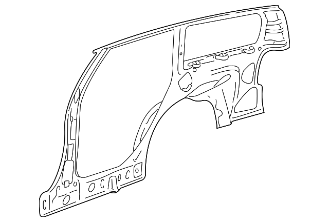21019701 Деталь INNER PANEL, LEFT