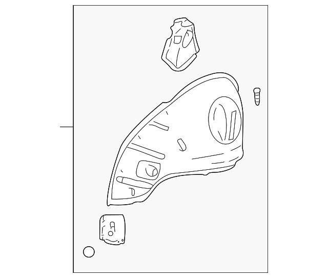 22712053 Деталь WHEELHOUSE ASSY, LEFT