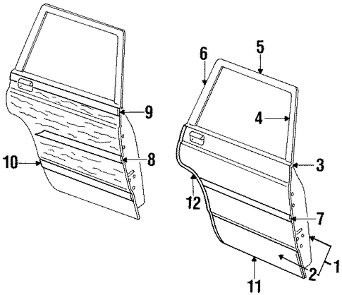 LTD Crown Victoria DOOR & COMPONENTS