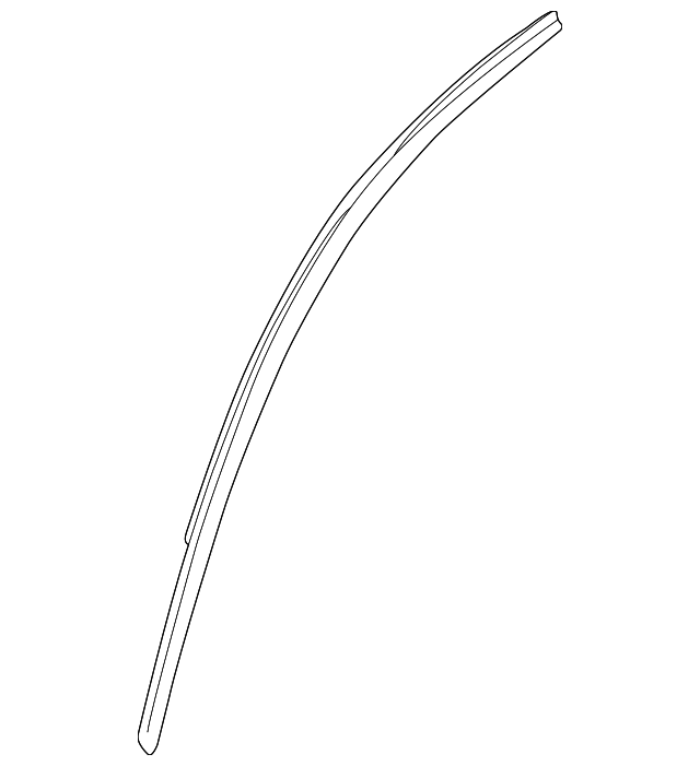 C2S49743 Деталь WINDOW MOLDING, RIGHT