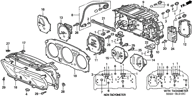 ELECTRICAL / EXHAUST / HEATER / FUEL/METER COMPONENTS for 1996 Honda CIVIC HATCHBACK #1