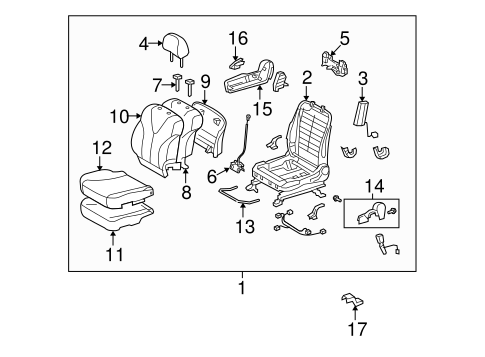 BODY/PASSENGER SEAT COMPONENTS for 2011 Toyota Venza #2