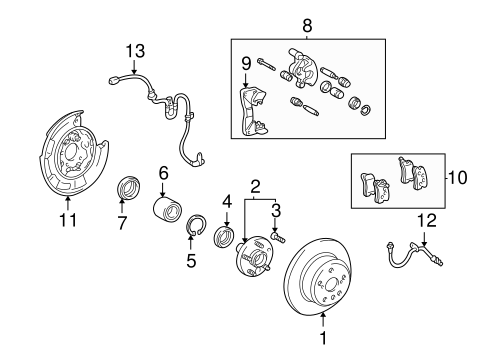 BRAKES/ANTI-LOCK BRAKES for 2003 Toyota Highlander #3