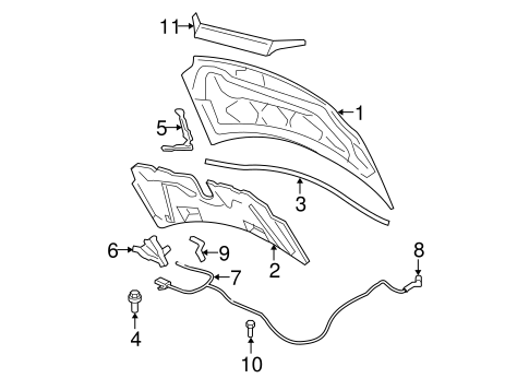 Body/Hood & Components for 2004 Ford Freestar #1