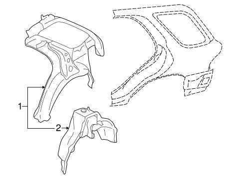 Inner Structure for 2001 Subaru Impreza #1