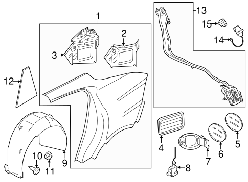 Panamera QUARTER PANEL & COMPONENTS