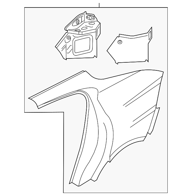 970-503-965-01-GRV Деталь QUARTER PANEL, LEFT