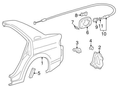 BODY/QUARTER PANEL & COMPONENTS for 2003 Toyota Prius #1