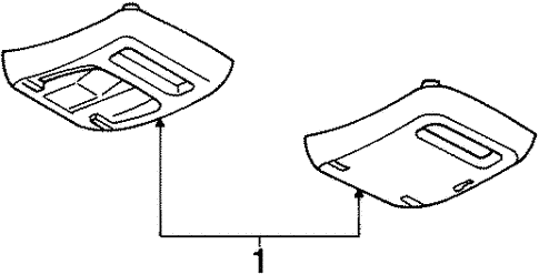 Body/Overhead Console for 1997 Ford Contour #1