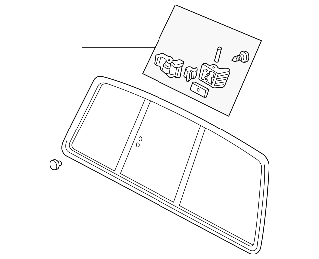 6L5Z-13422B30-A Деталь SLIDING GLASS