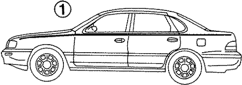BODY/STRIPE TAPE for 1996 Toyota Avalon #1