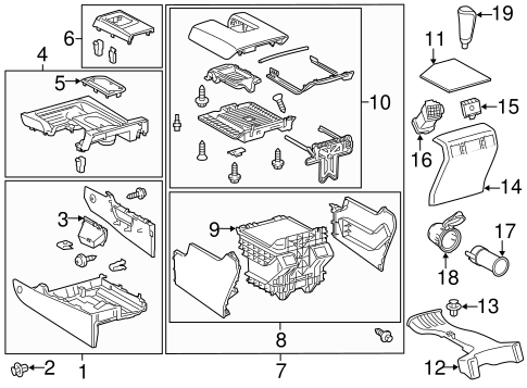 BODY/CONSOLE for 2015 Toyota Tundra #1