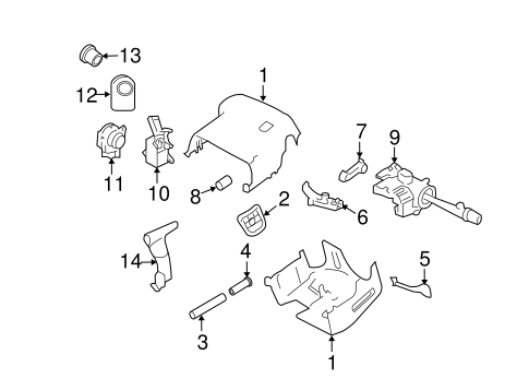 Impala Limited SHROUD, SWITCHES & LEVERS