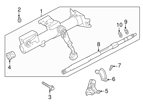 STEERING/HOUSING & COMPONENTS for 2004 Scion xA #1