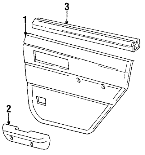 Comanche INTERIOR TRIM - REAR DOOR