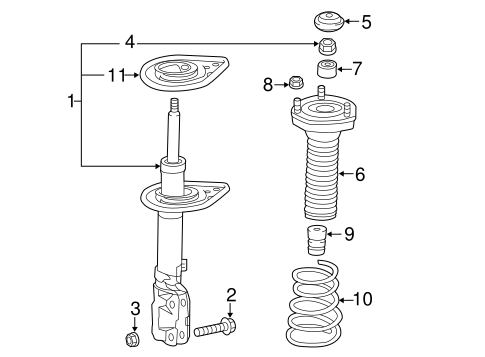 REAR SUSPENSION/STRUTS & COMPONENTS for 2013 Toyota Avalon #1