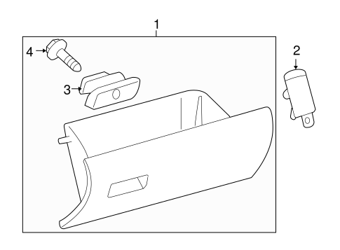 BODY/GLOVE BOX for 2007 Toyota Tacoma #1