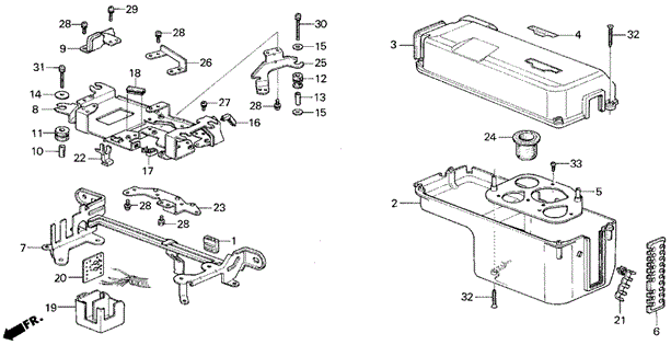 ELECTRICAL / EXHAUST / HEATER / FUEL/CONTROL BOX COVER (1) for 1985 Honda CIVIC HATCHBACK #1