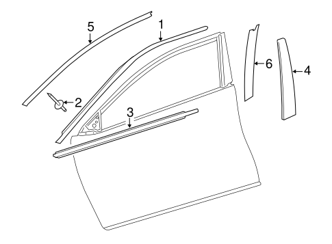 BODY/EXTERIOR TRIM - FRONT DOOR for 2015 Toyota Camry #1