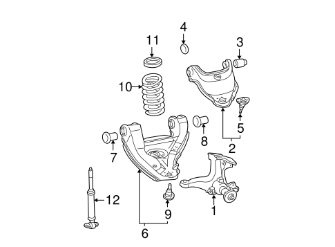 Suspension/Suspension, Springs & Related Components for 1998 Chevrolet C1500 #1