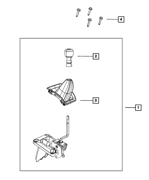 Gearshift Controls and Related Parts for 2011 Dodge Caliber #2