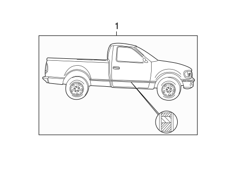 Body/Stripe Tape for 2003 Ford F-150 #2