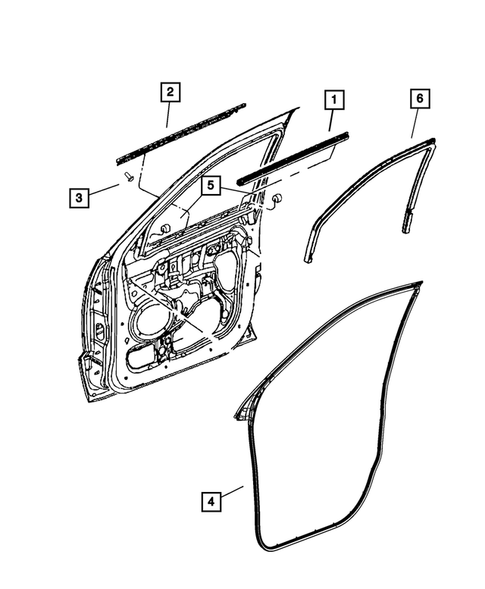 Weatherstrips and Seals for 2016 Jeep Grand Cherokee #1