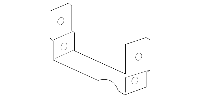 C2D6640 Деталь CONSOLE BASE FRONT BRACKET