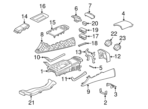 XJ FRONT CONSOLE