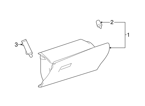 BODY/GLOVE BOX for 2015 Toyota RAV4 #1
