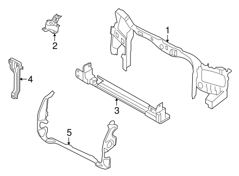 Mariner RADIATOR SUPPORT