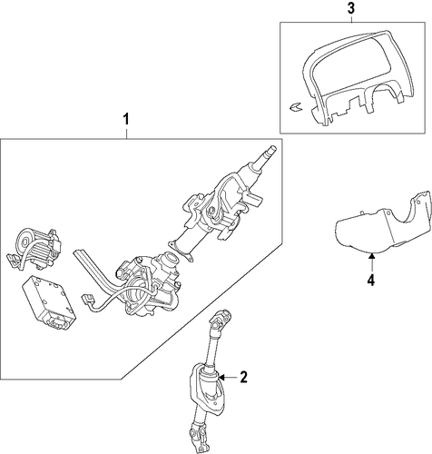 Vue STEERING COLUMN